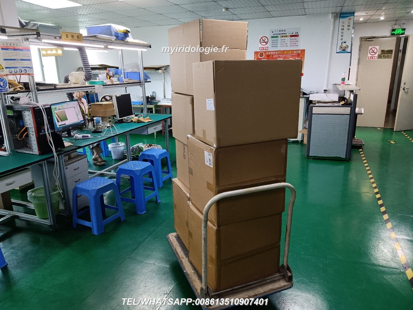 iriscope Línea de Producción MAIKONG fábrica moderna con equipamiento avanzado para fabricación de iriscopio