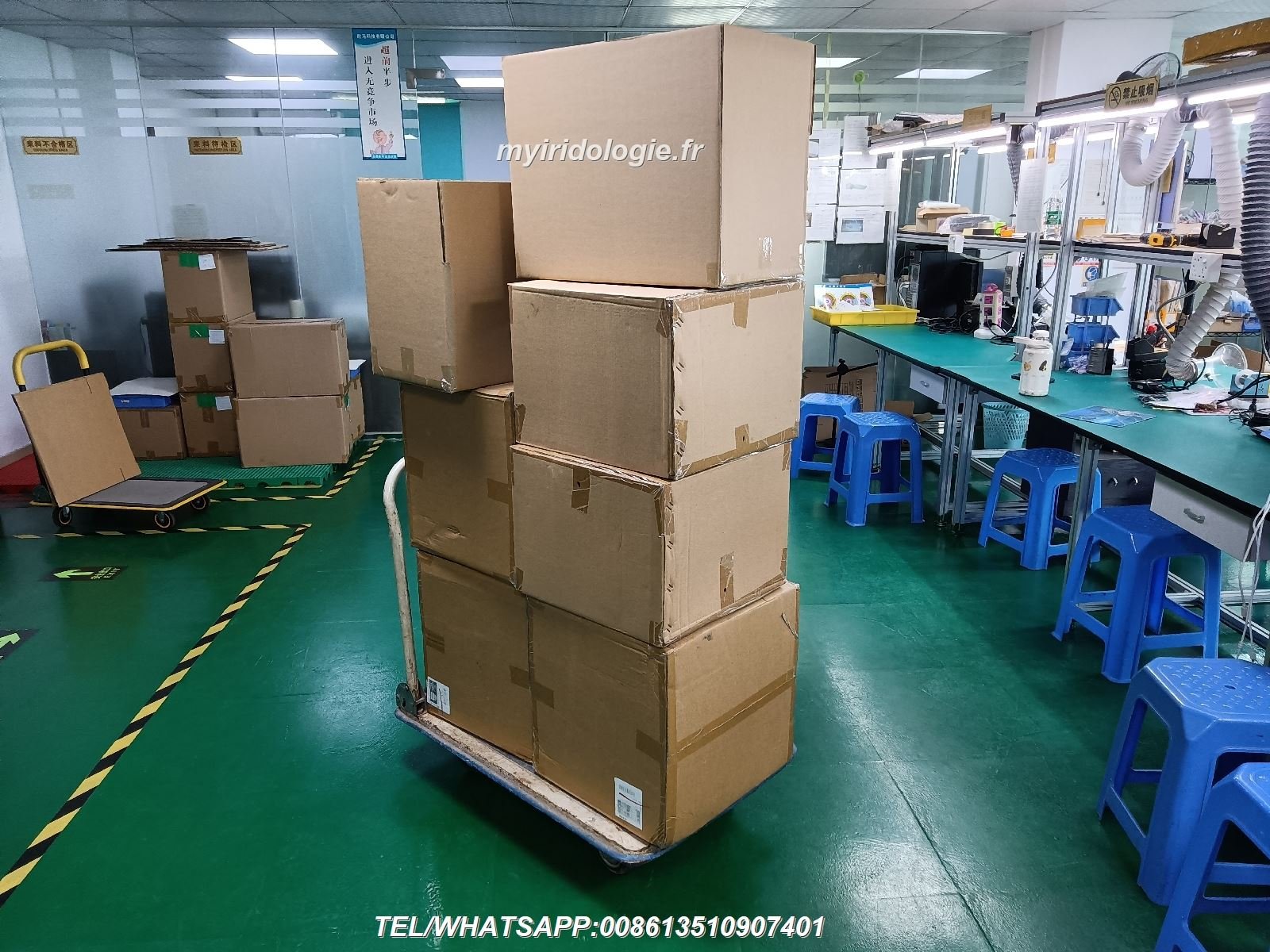 Línea de producción personalización iriscopes