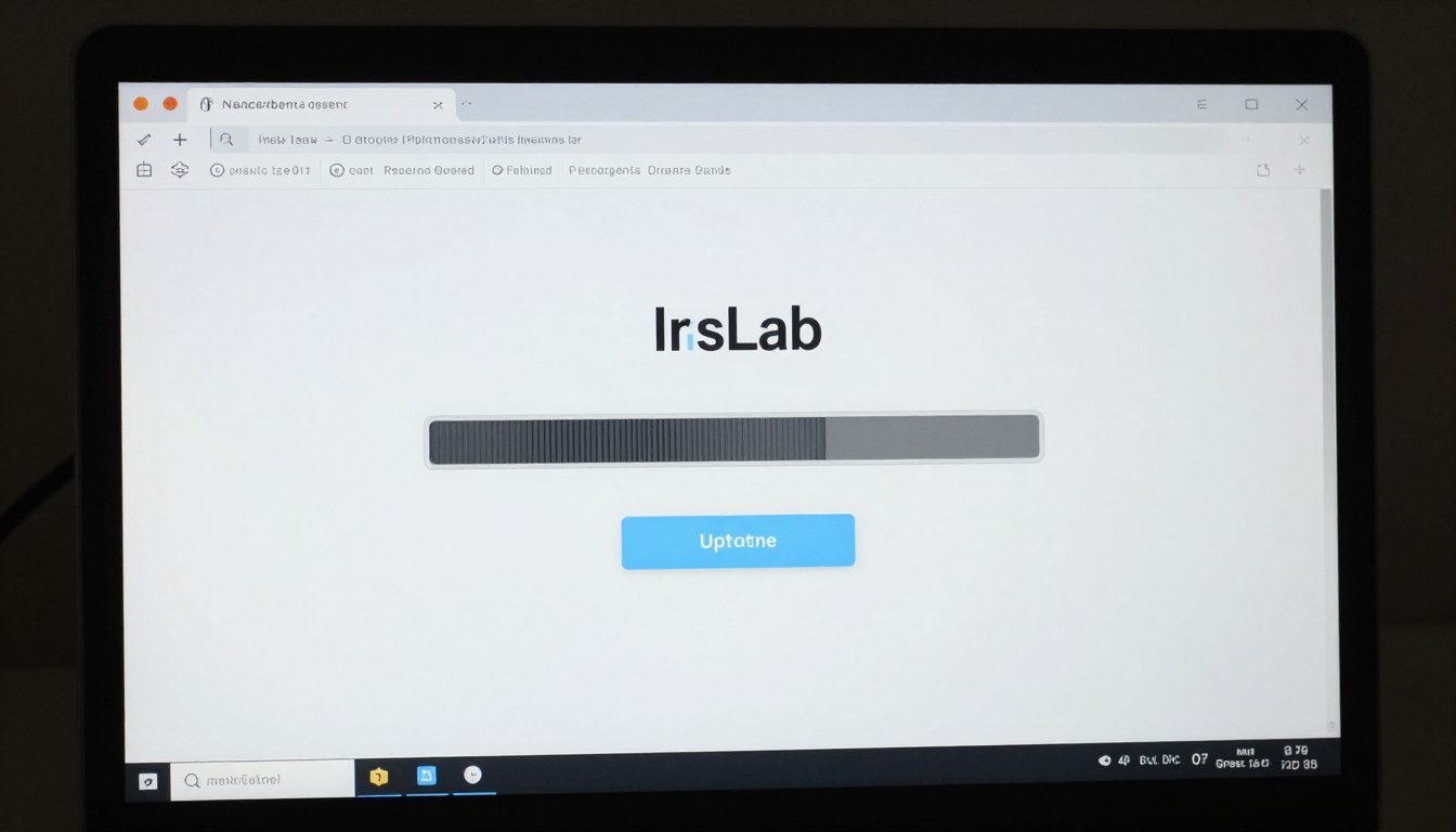 Actualización de software IrisLab en progreso