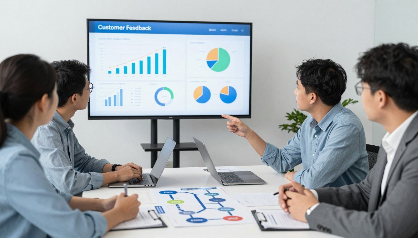 Análisis de retroalimentación de clientes para mejora de iriscopio