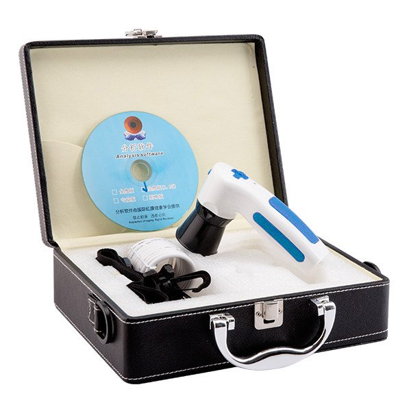 Contenido completo del paquete del iriscopio MAIKONG con todos los accesorios