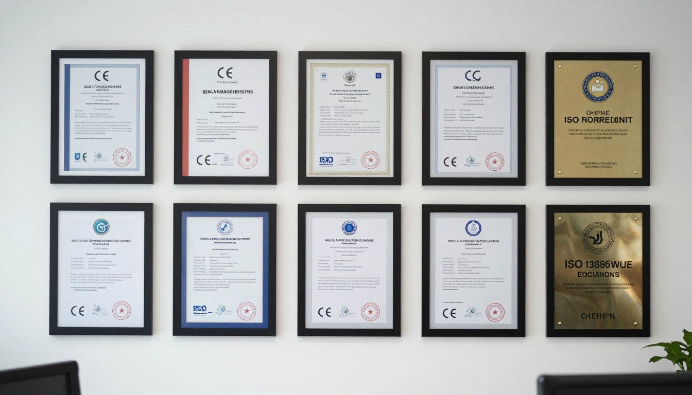 Certificaciones CE e ISO 13485 fábrica MAIKONG iridología