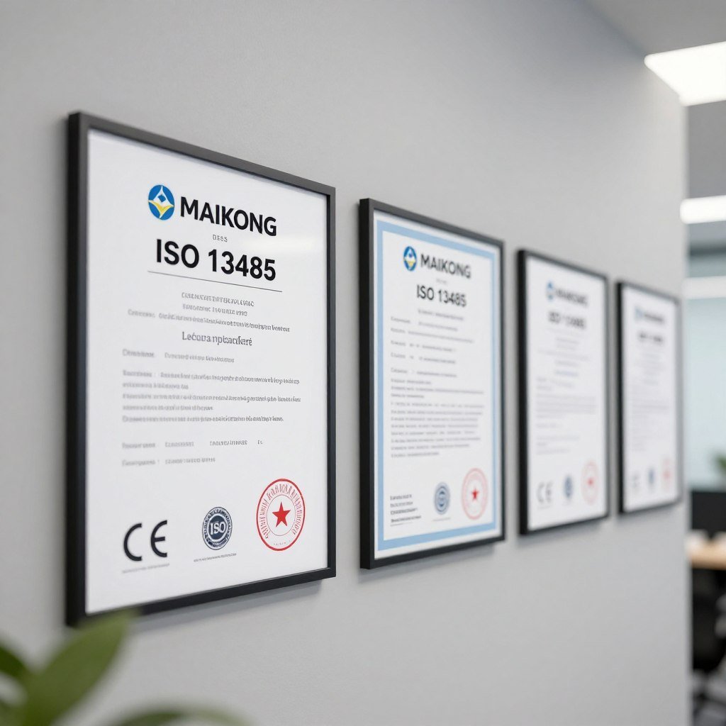 Certificados CE ISO 13485 MAIKONG iriscopio fabricante