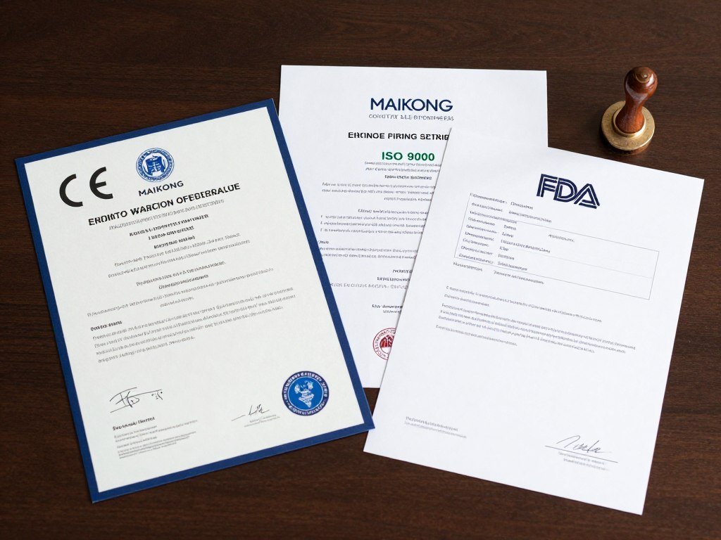 Certificados CE e ISO 9000 de MAIKONG para equipos de iridología