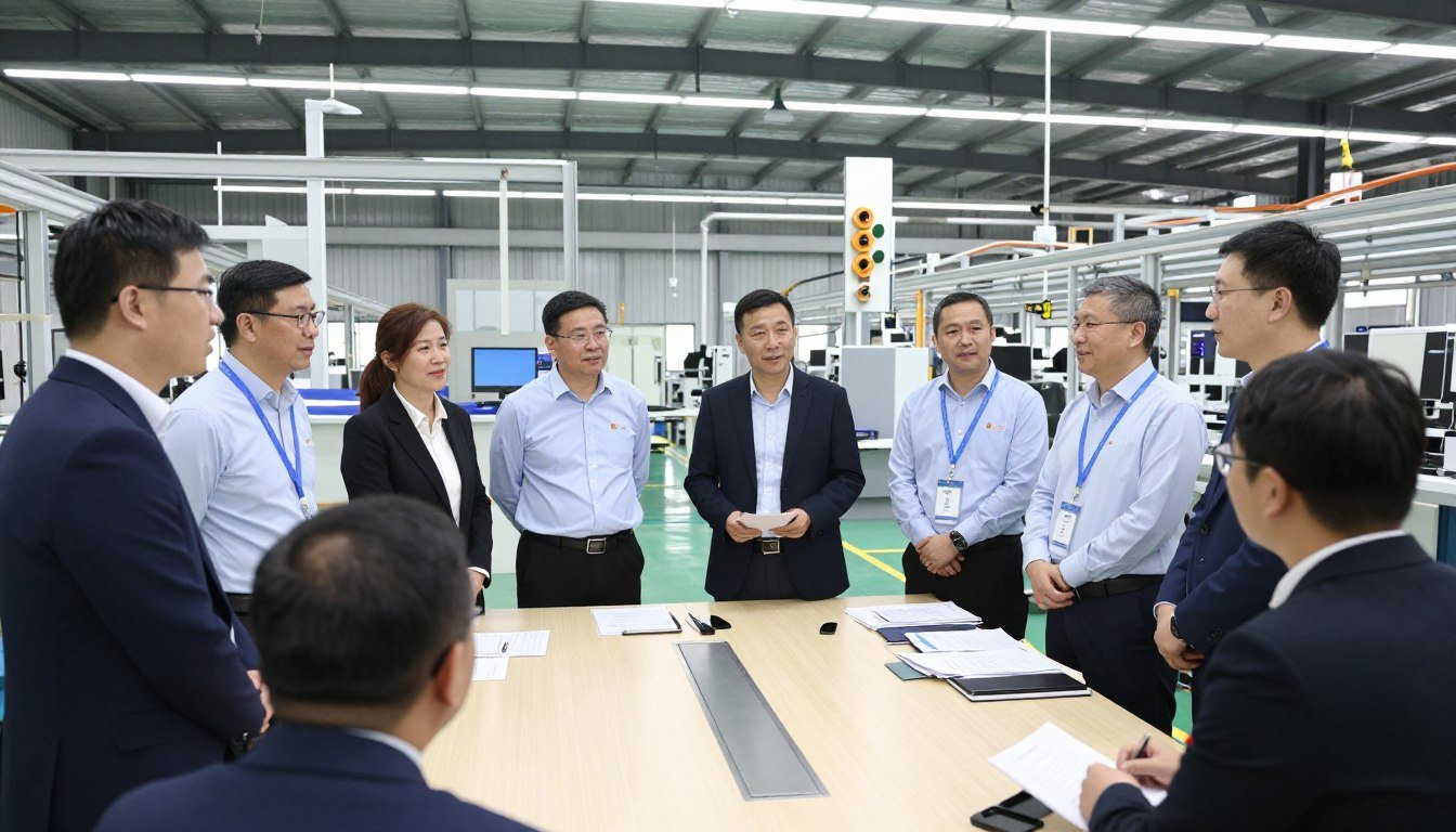 Distribuidores satisfechos MAIKONG recibiendo capacitación producto fábrica Shenzhen