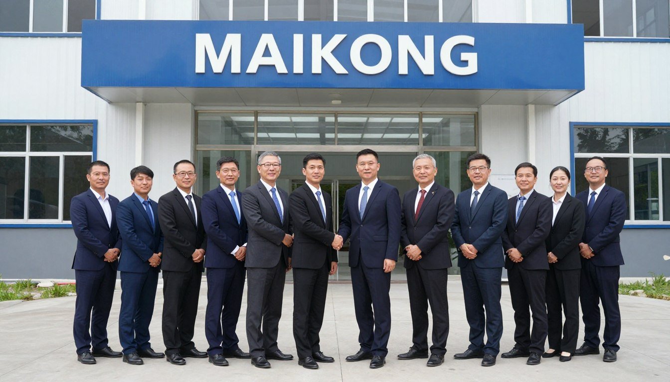 Equipo MAIKONG Shenzhen fábrica bienvenida nuevos socios distribuidores