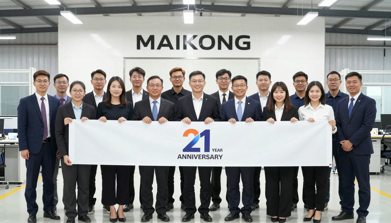 Equipo MAIKONG celebración aniversario 21 años historia empresa