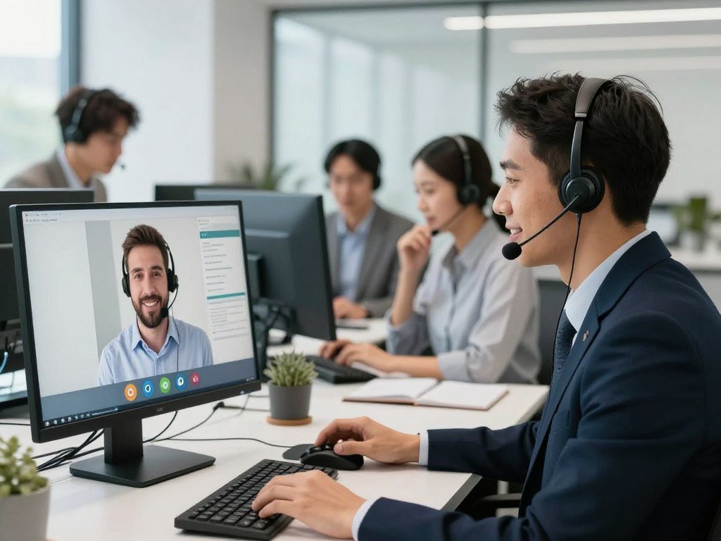 Equipo de soporte técnico MAIKONG asistiendo a cliente