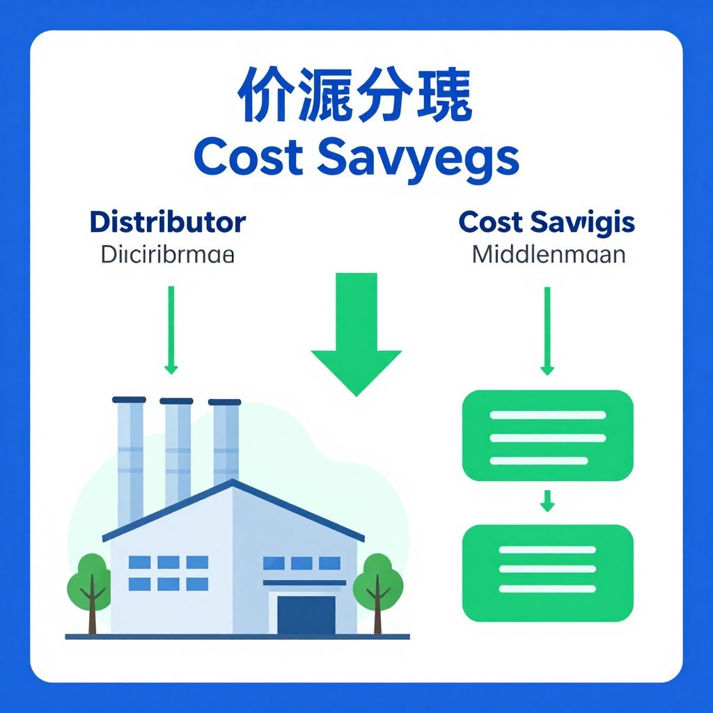 Factory direct pricing advantage illustration
