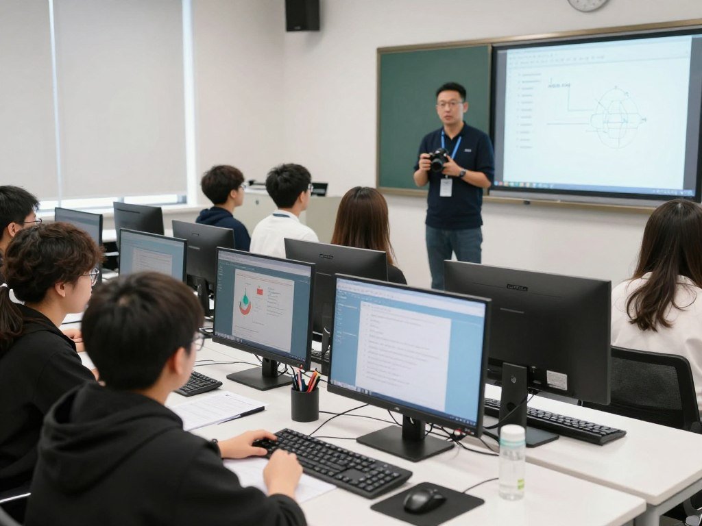 Iridology training classroom using MAIKONG equipment for student education