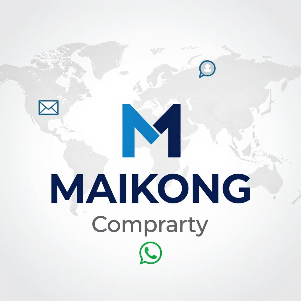 Logo de MAIKONG y representación visual de contacto global Logo de MAIKONG y representación visual de contacto global