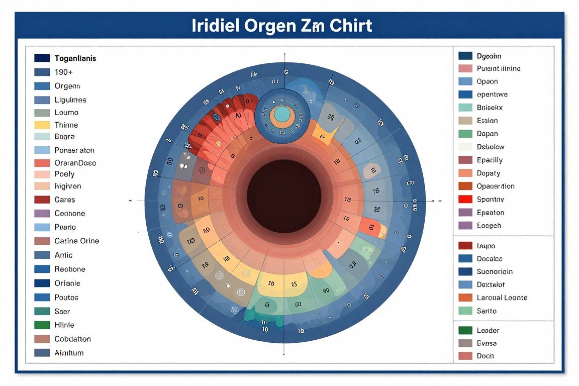 Mapa iridológico completo 190 órganos software MAIKONG