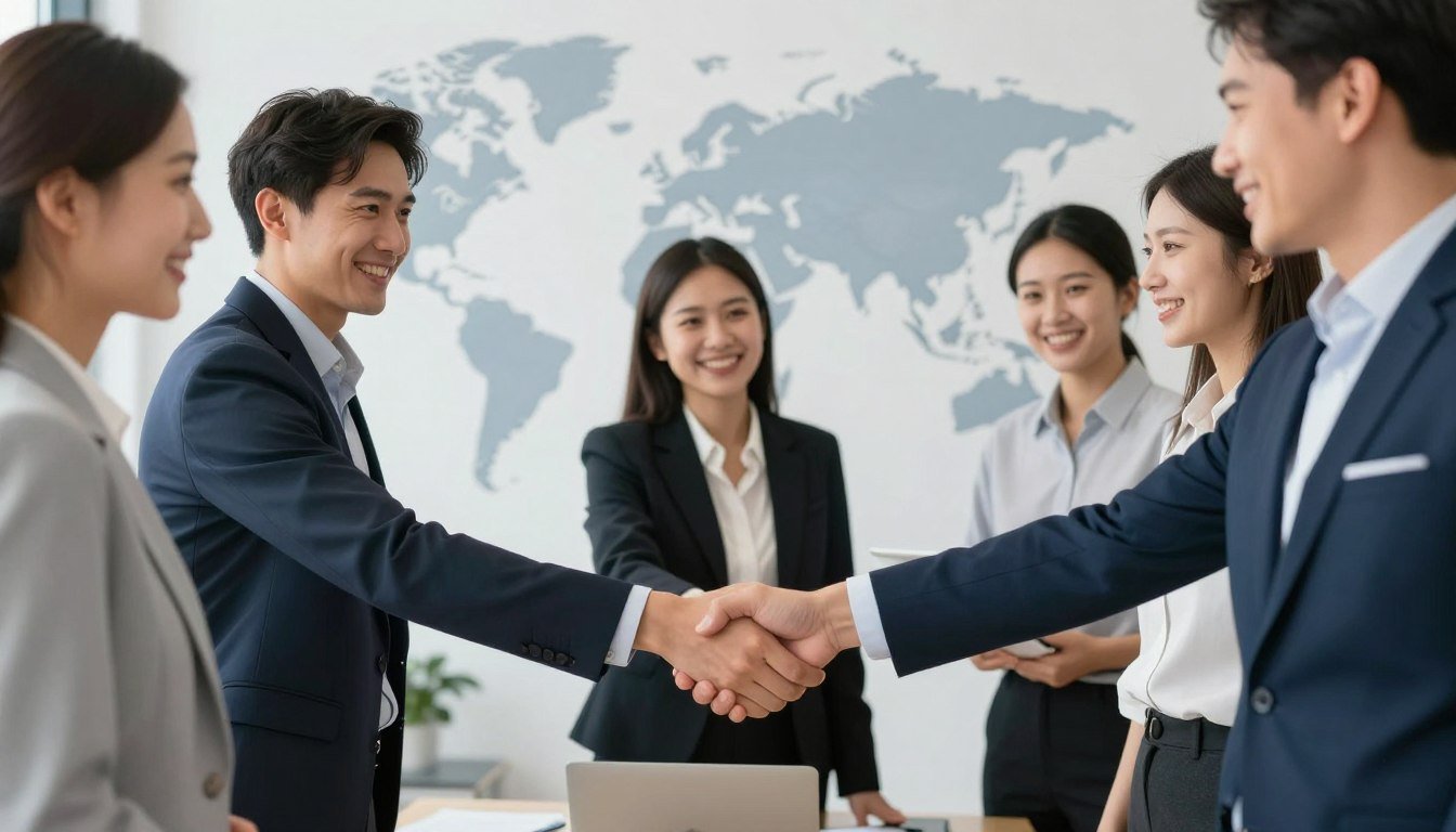 Red de socios globales MAIKONG celebrando éxito en el mercado de iridología