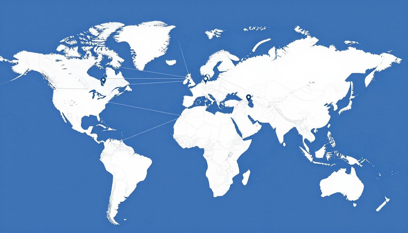 Red global de socios MAIKONG en diferentes países
