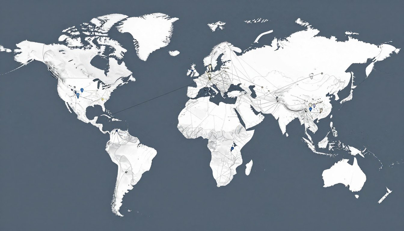 Red global distribuidores MAIKONG mapa mundial socios comerciales