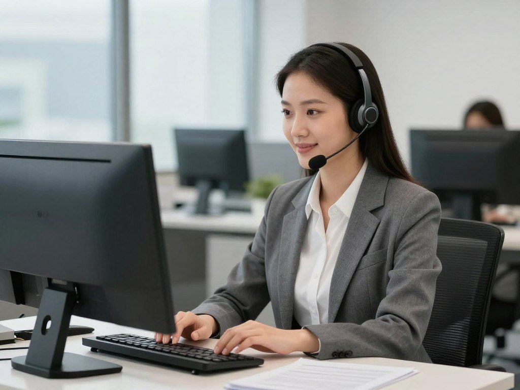 Representante servicio cliente MAIKONG Lucy respondiendo consultas distribuidores