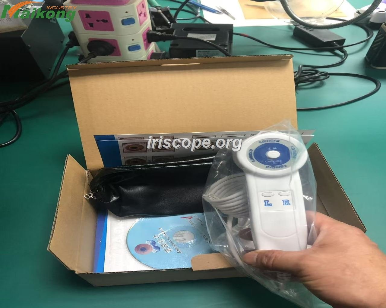 Fábrica MAIKONG iridología línea de producción moderna