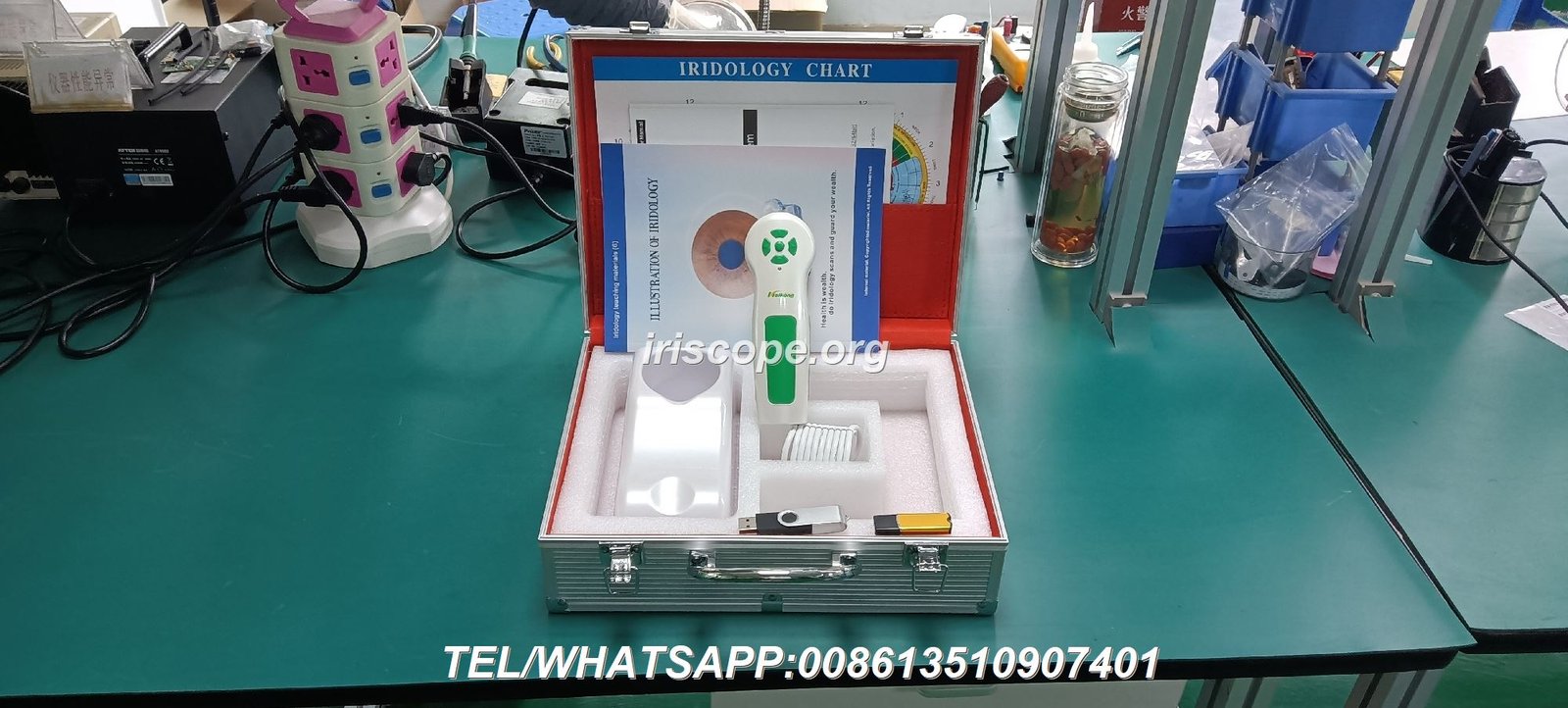 Iriscope Profesional MAIKONG de 12 megapixeles para análisis de iridología en clínica española