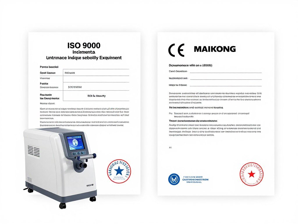 certificaciones ISO 9000 y CE del iriscopio MAIKONG