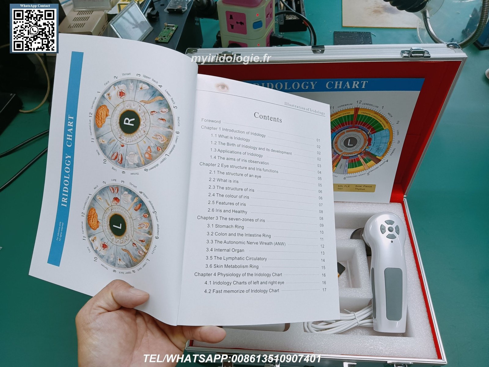 Visión futurista de la iridología con tecnología avanzada MAIKONG