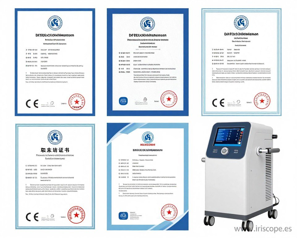 Certificados CE e ISO de MAIKONG para equipos de iridología