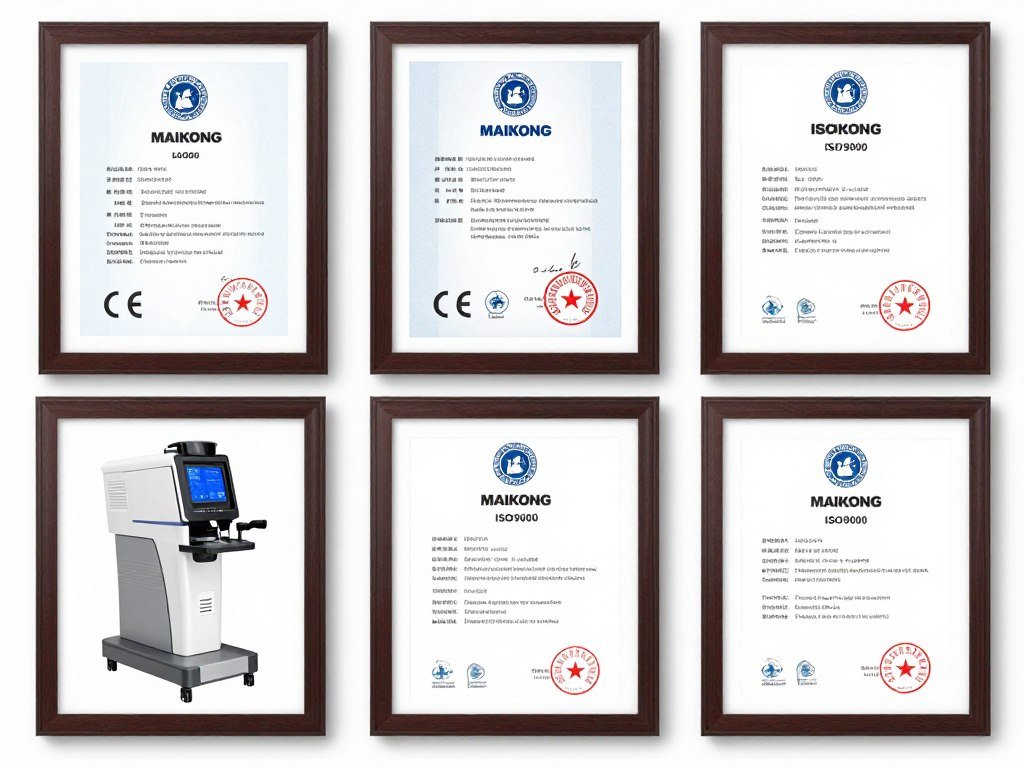Certificados CE e ISO9000 de MAIKONG para equipos de iridología