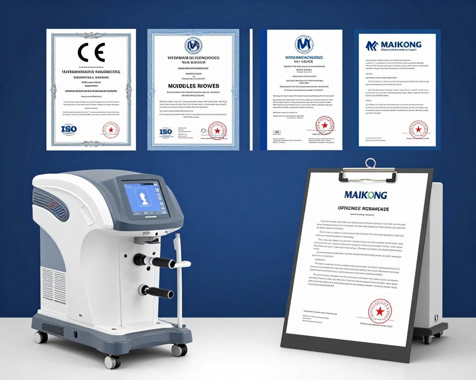 Certificados CE y ISO de MAIKONG para equipos de iridología profesional