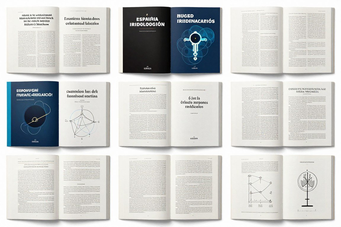 Colección de libros de iridología en español mostrando portadas y contenido interno