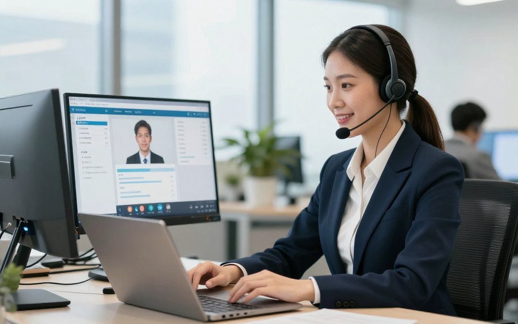 Equipo de soporte técnico MAIKONG atendiendo cliente