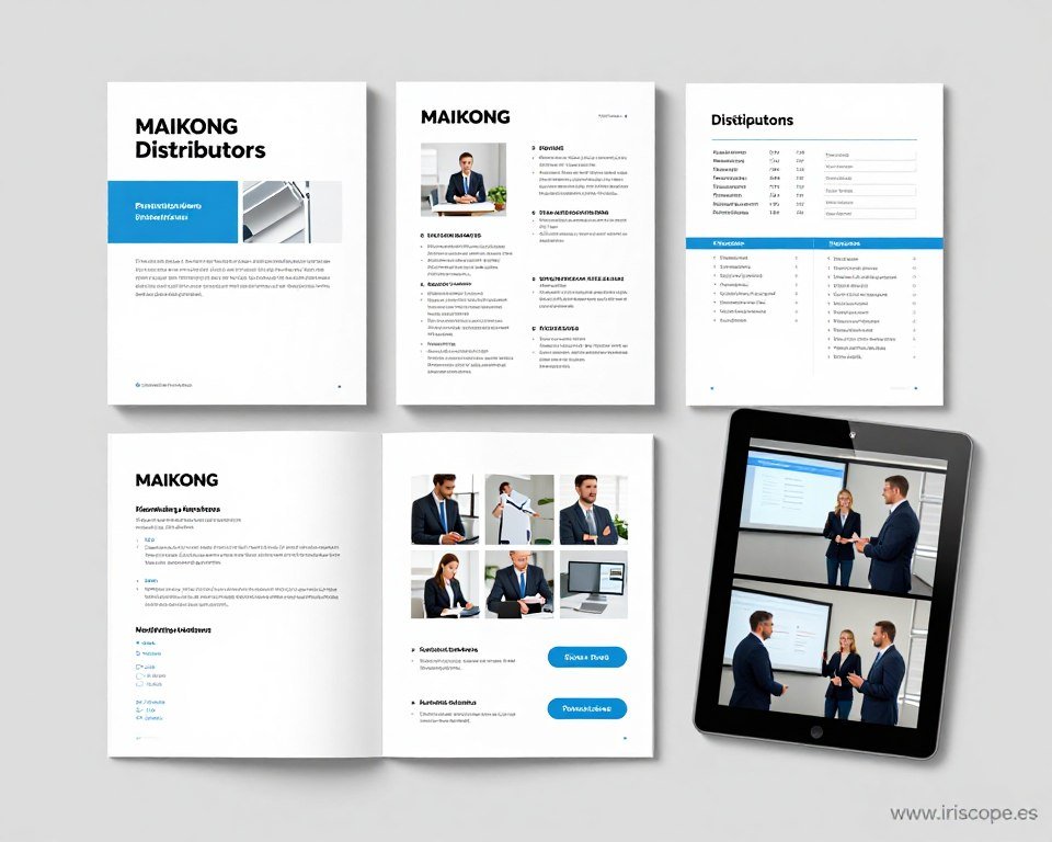 Kit de materiales de marketing para distribuidores de iriscopio MAIKONG