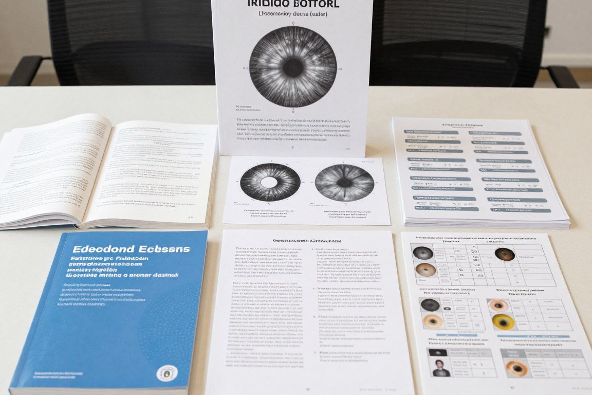 Material educativo y libros de iridología