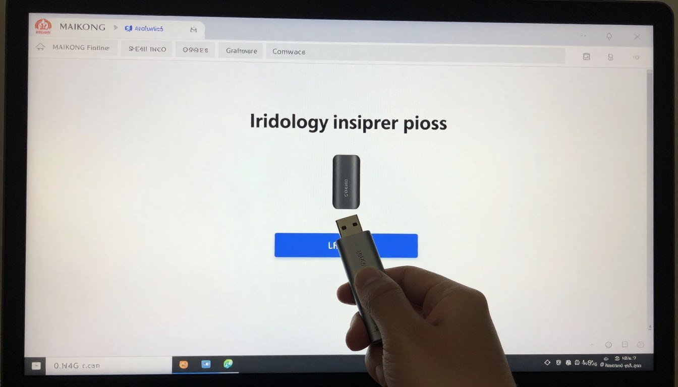 Proceso de instalación del software de iriscopio MAIKONG en ordenador