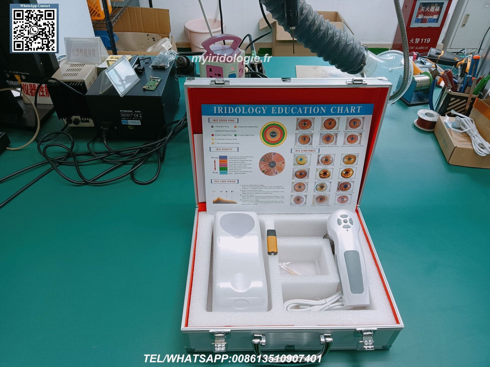 Fábrica MAIKONG de equipos de iridología con línea de producción profesional