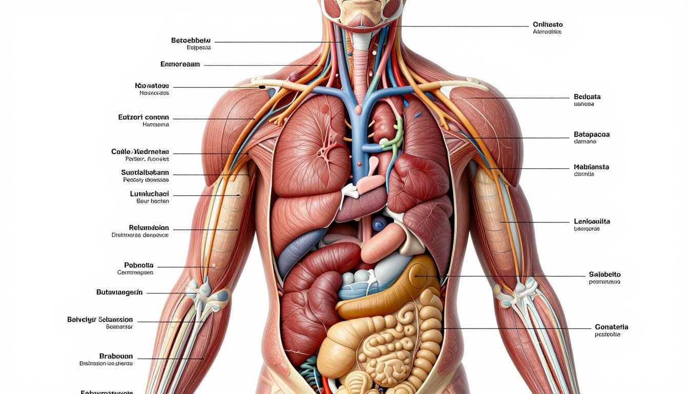 atlas de anatomía humana mostrando sistemas corporales