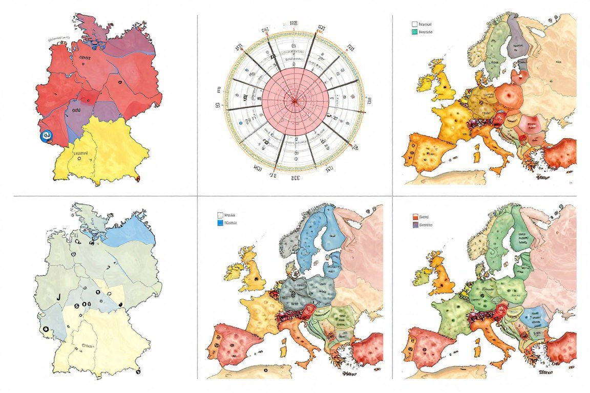 Comparación de diferentes mapas de iridología de distintas escuelas