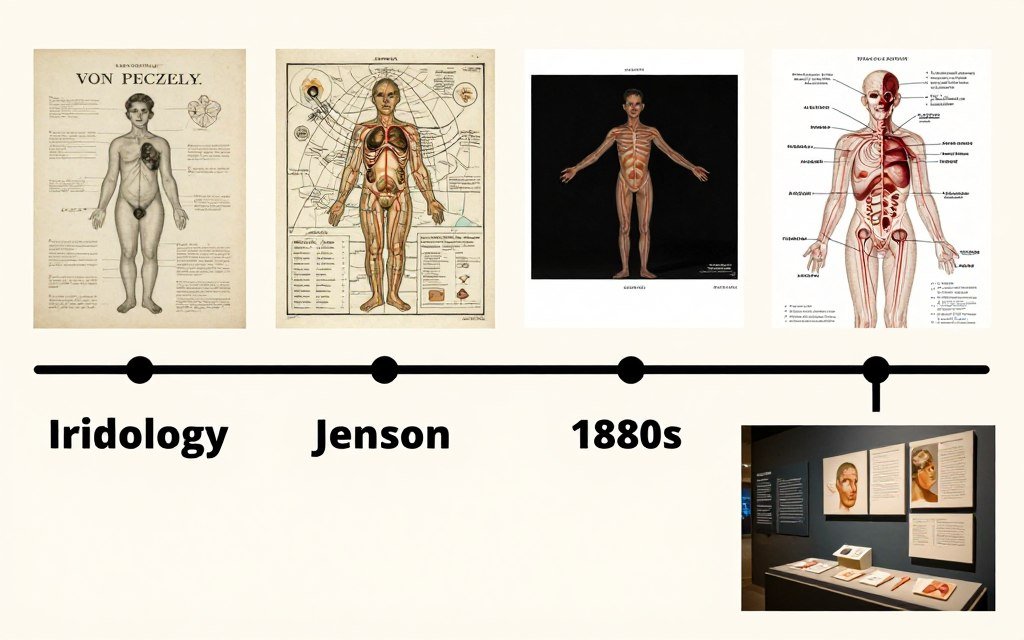 Evolución de mapas iridológicos desde el siglo XIX hasta la actualidad