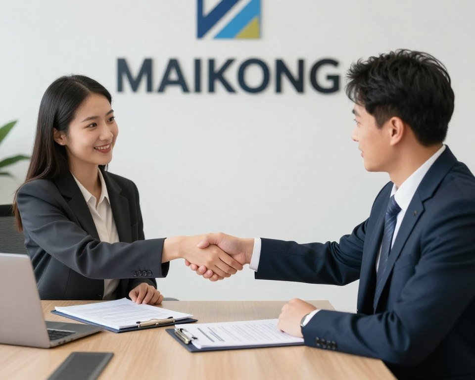 Reunión de negocios entre fabricante MAIKONG y distribuidor potencial discutiendo colaboración