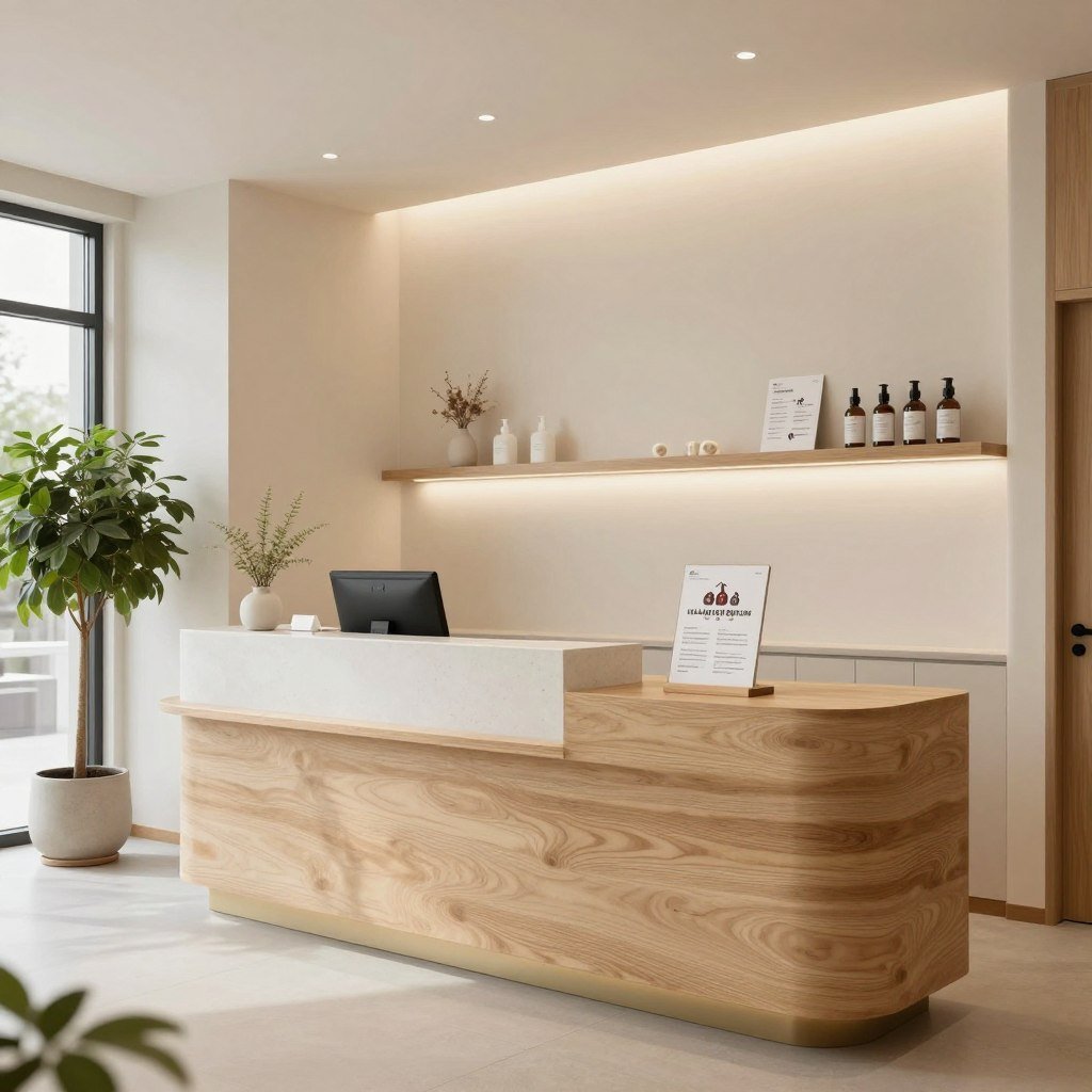 Centro de bienestar moderno ofreciendo servicios de iridología