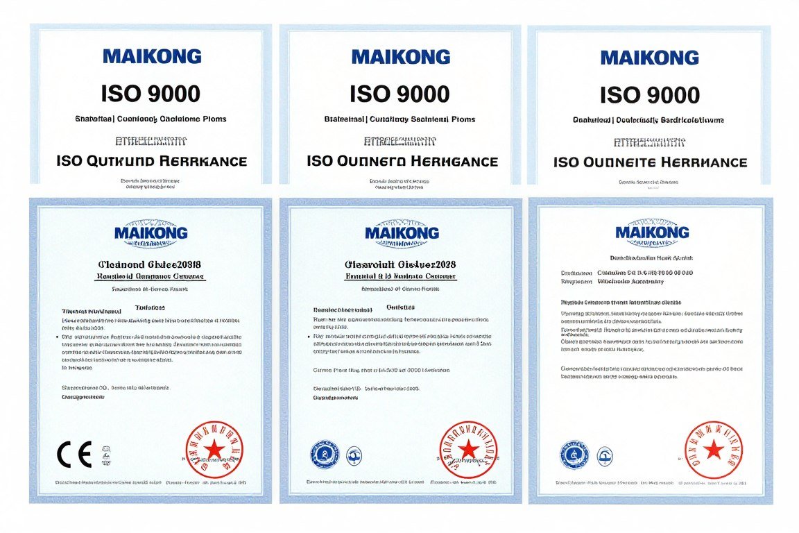 Certificados CE e ISO 9000 de MAIKONG Certificados CE e ISO 9000 de MAIKONG