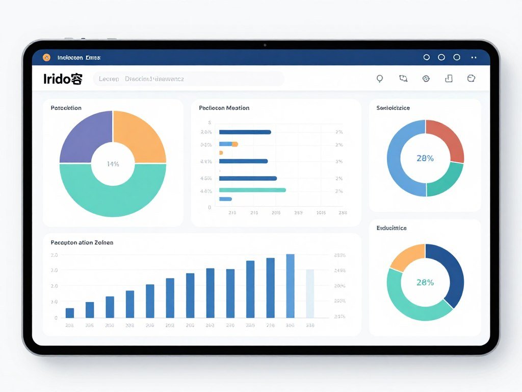 Dashboard analítico mostrando estadísticas de hallazgos por zonas de carta iridológica