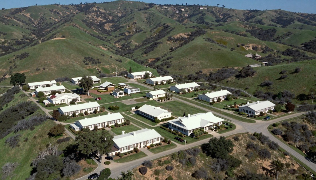 Fotografía del Hidden Valley Health Ranch de Bernard Jensen en California