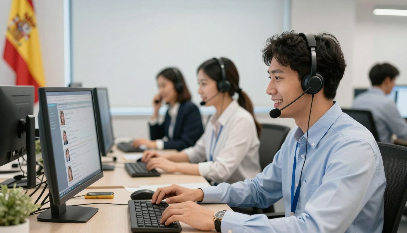 Equipo de soporte técnico MAIKONG atendiendo consultas de clientes españoles