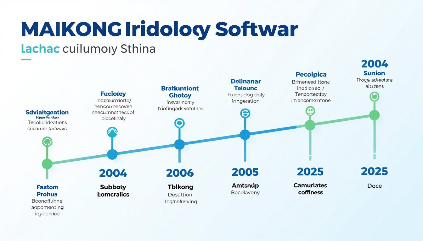 evolución software iridología timeline