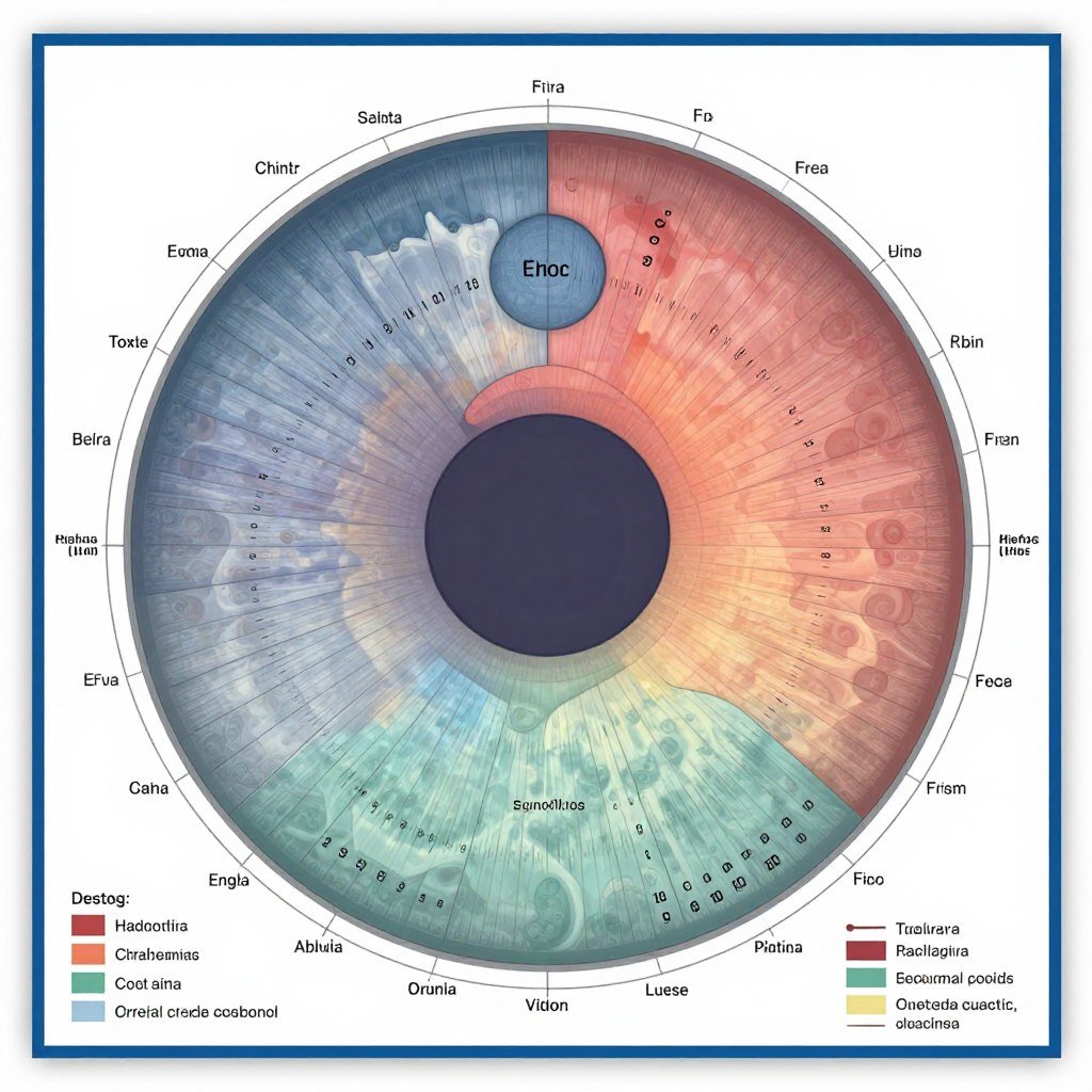 mapas iridología digital colores segmentación iris detalle análisis mapas iridología digital colores segmentación iris detalle análisis